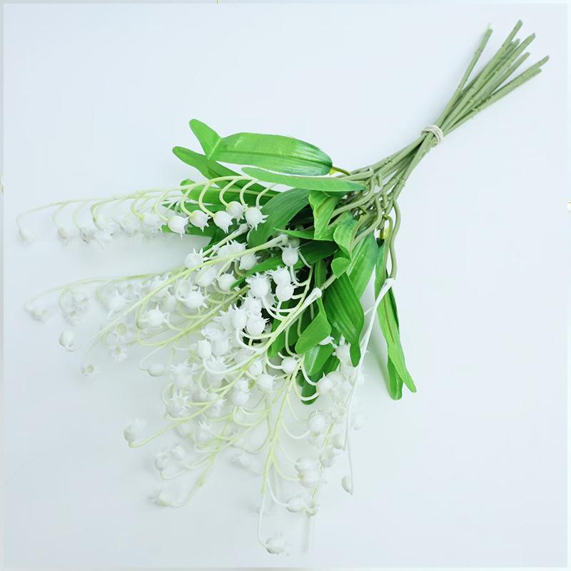 Wedding Simulation Wind Chimes Orchid Wedding Bouquet Advanced Soft Glue Plastic Lily Of The Valley Simulation Flower