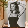 Retro Metal Wall Art 8x12 Inch Vintage Woman Sign for Home Bar Kitchen Decor