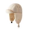 Lei Feng Hat Solid Color Autumn Winter Down Hat Windproof Design Adjustable Buckle Cold