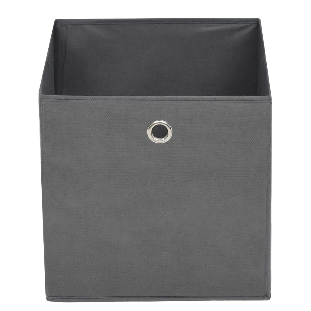 Vidaxl Non-Woven Storage Boxes, 4 Pcs, 32X32X32 Cm, Grey