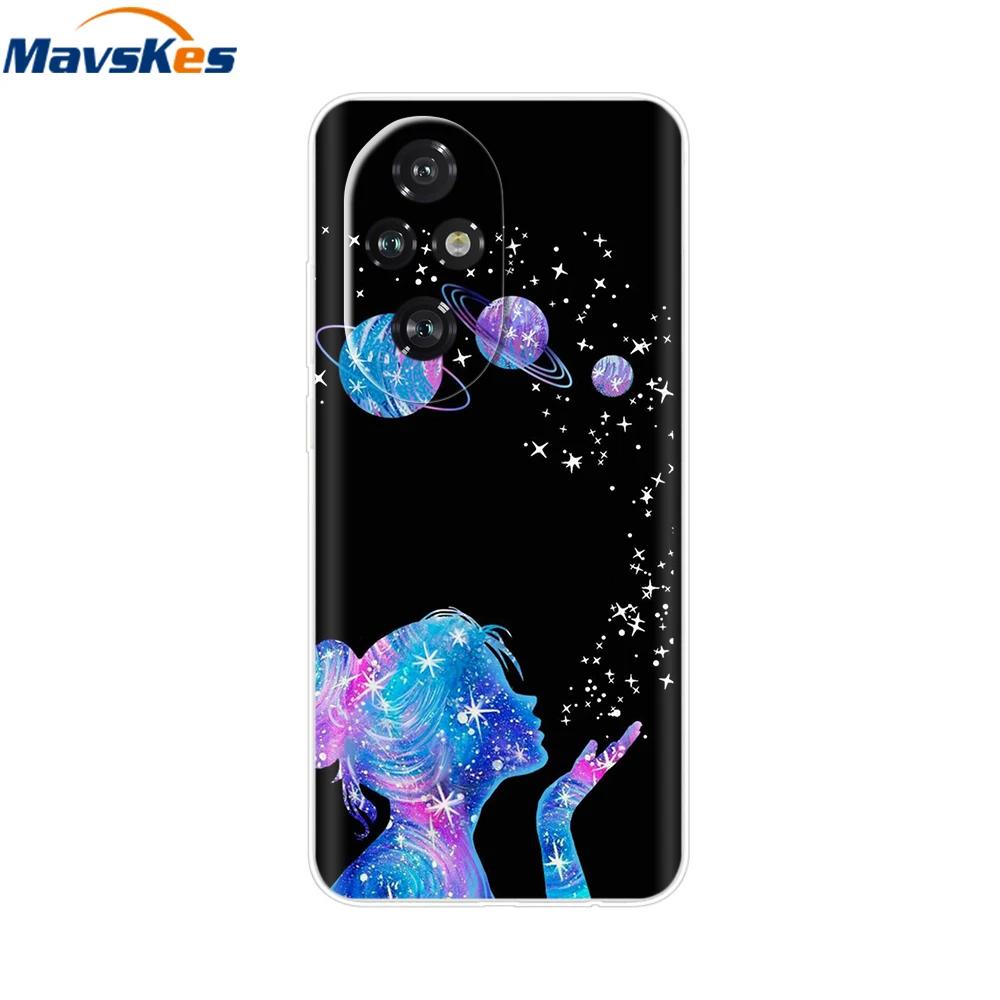 Para Honor 200 Capa Desenho Animado Adorável Silicone TPU Macio Capas de Telefone para Para Honor 200 Pro Honor200 Lite Transparente Capas Honor200