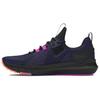Under Armour Project Rock BSR Bleu Marine Minuit Orange Flamboyant Chaussures de Sport Homme Bleu Noir 3027344-402