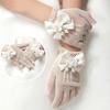 Short Children's Wedding Gloves Thin Etiquette Dress Gloves Holiday Princess Birthday Party Gloves