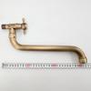 ELLEN Single Cold Facuet Wall Outdoor Mop Pool Faucet Antqiue Bronze Wall Kitchen Sink Faucet Rotatable ML982