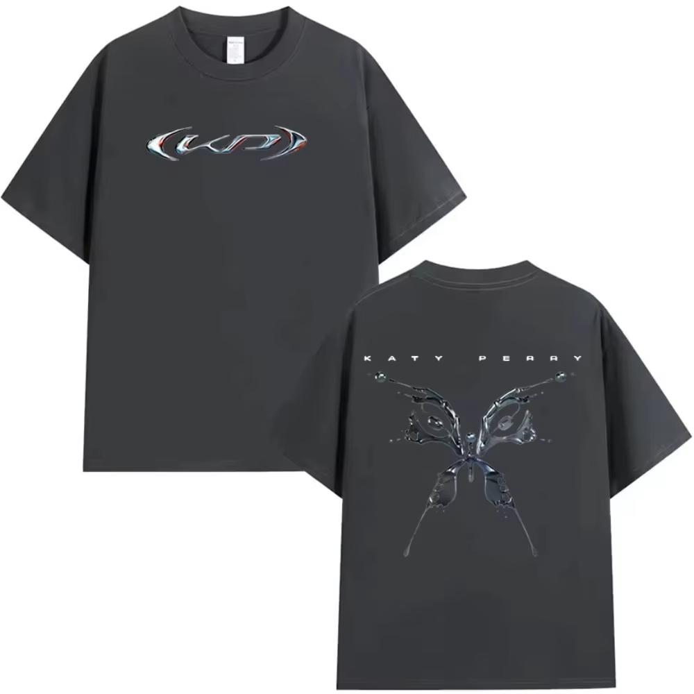2026 New Katy Perry World Tour Album Men Women Retro Fashion Cotton Short Sleeve T-shirts Hip Hop Harajuku Oversized T-shirt