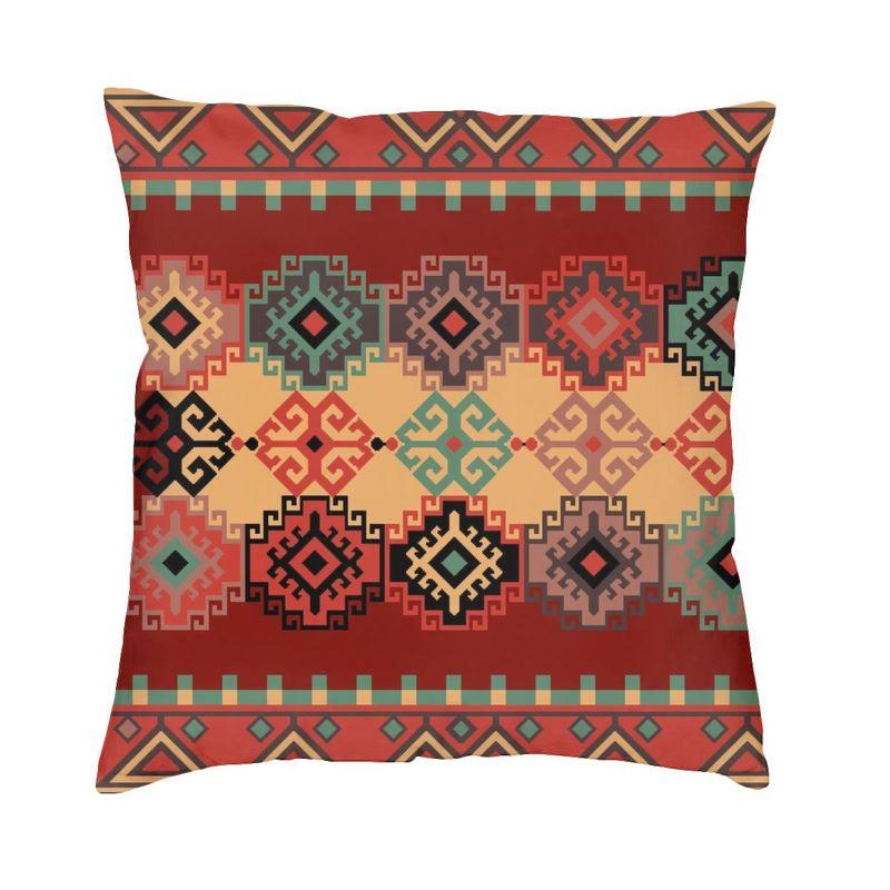 Aksaray Antieke Turkse Kilim Vierkante Kussenhoes Decoratie Boho Boheemse Etnische Perzische Tribale Kussenhoes Sierkussen
