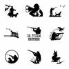 Car Stickers Hunter Hunting Adventure Decals Car Motorcycle Rear Window Decorative Decals Waterproof Cover Scratches ,15cm