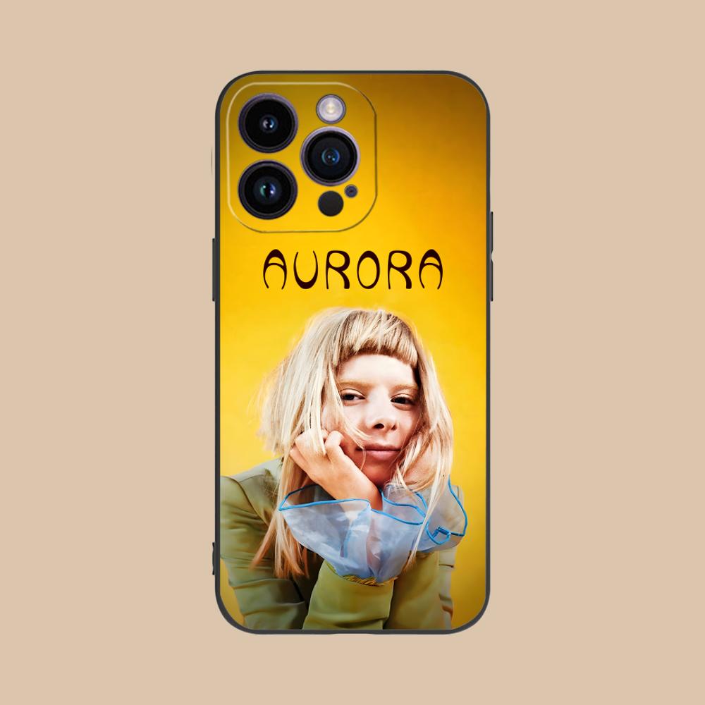 Aurora Aksnes Matte TPU Mobile Phone Case for iPhone 17 16 15 14 13 12 11 X XR XS 8 7 Air Pro Max Plus Mini Colorful Cover
