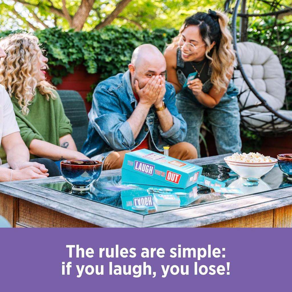 You Laugh You're Out Fun Cards for Family Game Nights Thanksgiving Party Board Games