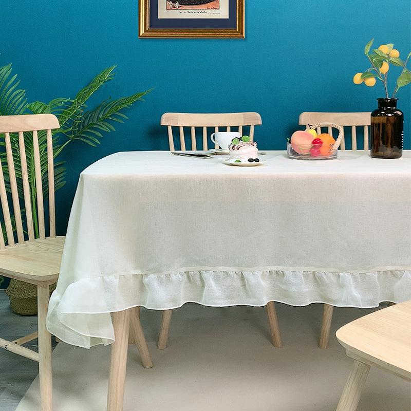 Ins Wind Cotton And Linen Tablecloth Amazon Ethnic Style Lace Lace Table Cloth Internet Celebrity Background Decorative Tablecloth