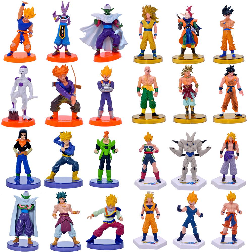 Dragon Ball Super Goku Vetega Majin Buu Freeza Beerus Whis Mark Karin Gotenks PVC Figures Anime Collectiable Model 1Set Toys