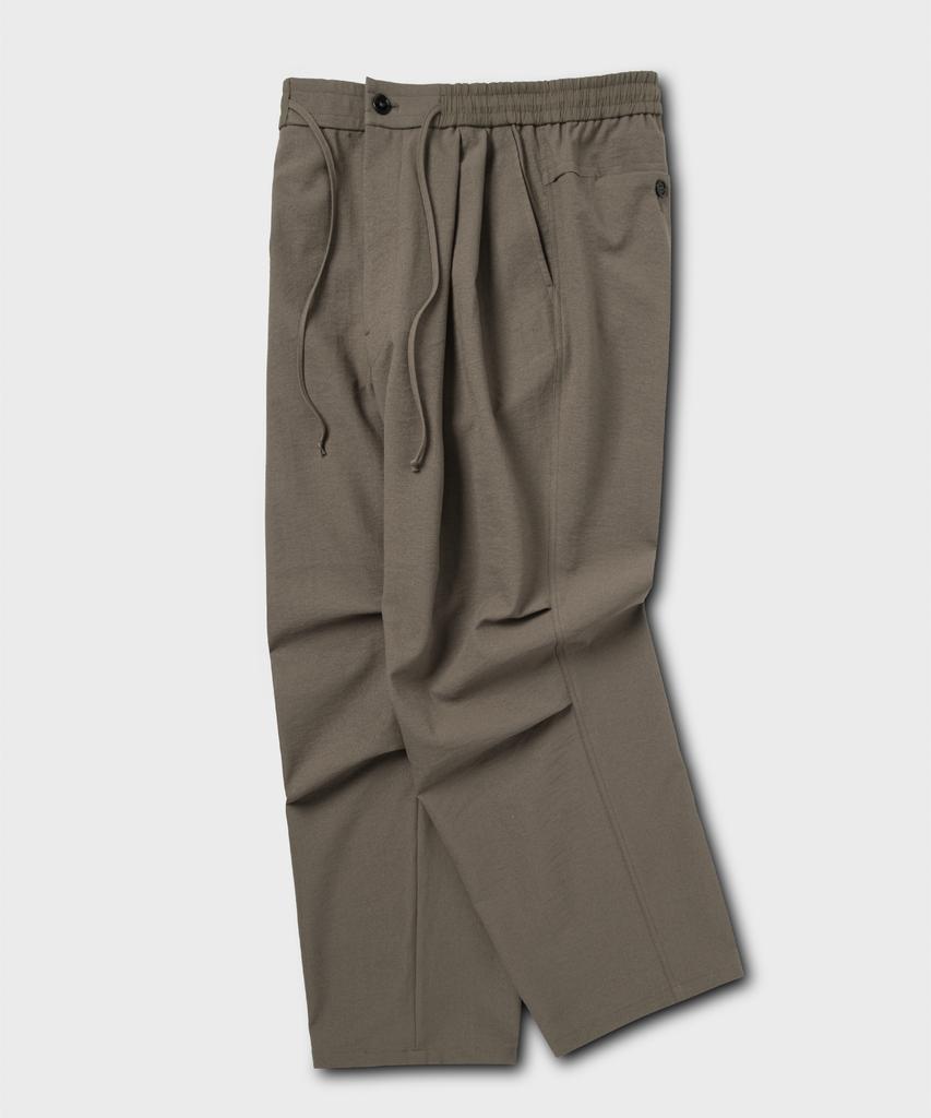 NONBLANK Loose Straight Fit String Pants_Beige
