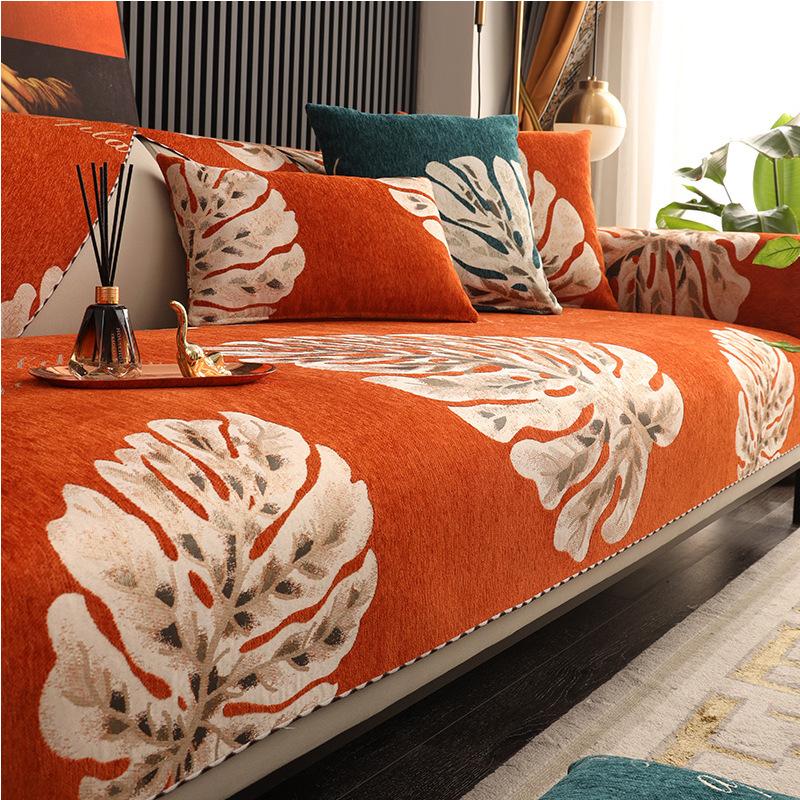 Modern Chenille Jacquard Sofa Cover Living Room Non-Slip Sofa Towel Couch Cushion L Shaped Corner Sofa Mat Seat Pad Home Decor