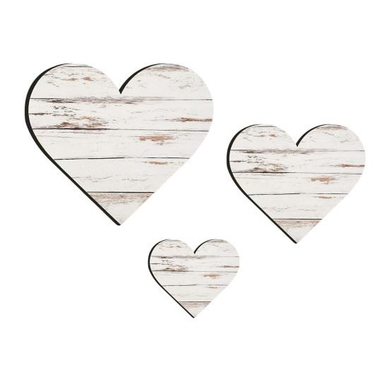 3 Pezzi Decorazione Murale a Forma di Cuore in Legno Cartello Murale Vintage a Forma di Cuore Targhetta Appesa Rustica per Amore Cucina Camera da Letto Bagno Soggiorno Decorazione Rustica
