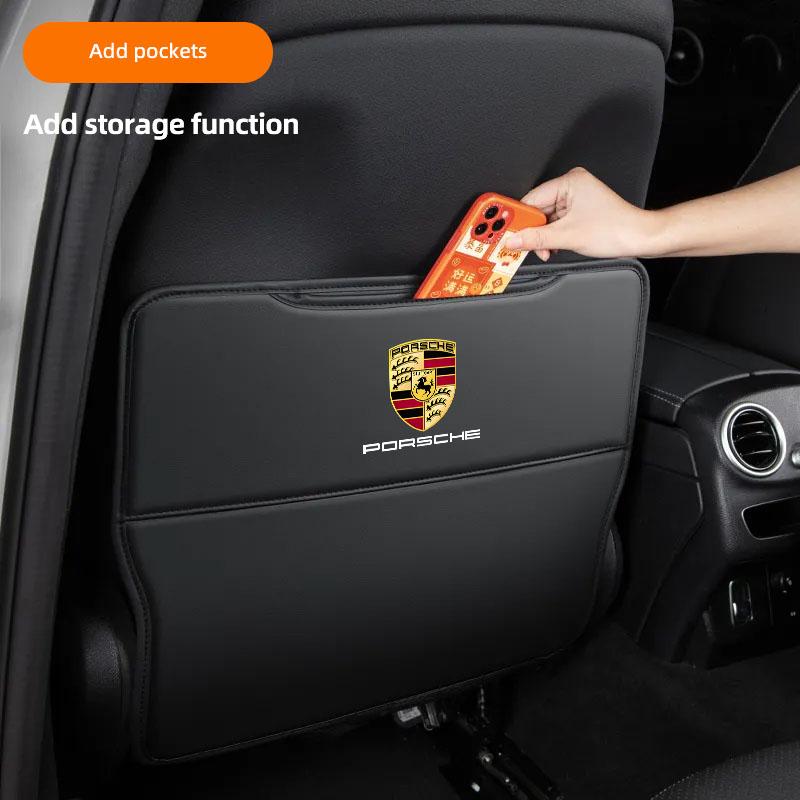 UQMW3 Auto Anti-Tritt-Matte Sitzrücken-Schutzhülle Zubehör Für Porsche Panamera Taycan 911 718 Macan Cayenne Boxster Cayman 918