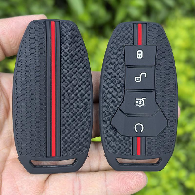 Silicone Car Key Case Cover For Byd Han Ev Tang Dm/Qin Plus/Song Pro/Max/Yuan Dolphin E2 Protector Auto Key Car Accessories