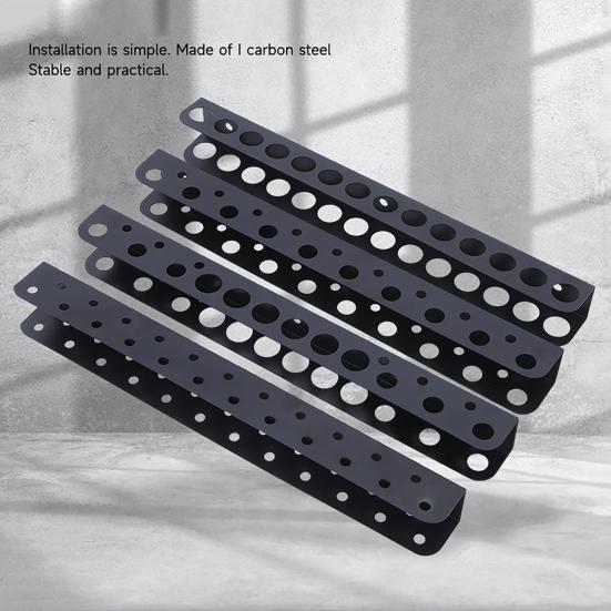 Tool Storage Rack Wall Mounted Screwdriver Organizer Rustproof Carbon Steel Screwdriver Holder for Garage Workshop