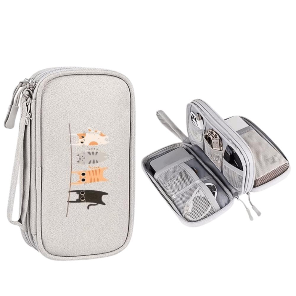 Large Capacity Phone Charger Bag Multifunctional Travel Handbag Fashion Digital Accessorie Bag