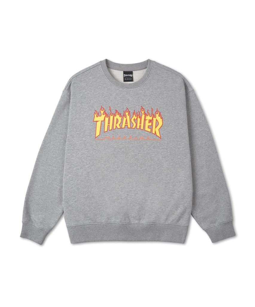 Treasure Flame Logo Sweatshirt Gray