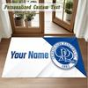 Crystal Velvet Square Rug Custom NameQueens Park Rangers Pattern Non Slip Home Floor Decor Rug