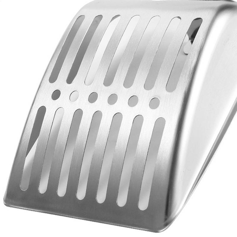 Stainless Steel Cat Litter Scoop with Rubber Handle kittens Sturdy Metal Mesh Scooper Litter Filter Pet Cleaning Tools
