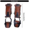 Medieval Leg Covers Pirate and Renaissance Faux Leathers Steampunk Costume Boots Covers