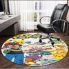 Pokemon Print Round Rug, Washable Floor Carpet, For Entryway Dorm Laundry Room Office Study, Home Decor Birthday Christmas Gift