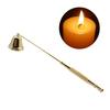 Candle Snuffer Bell Shaped Iron Electroplating Candle Extinguisher for Home Candle Tool Gold