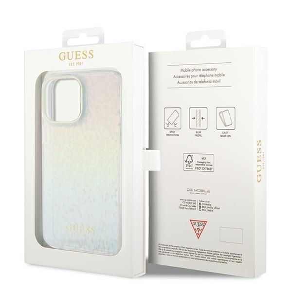 Guess Guhcp13Xhdecmi Iphone 13 Pro Max 6.7 Multicolor Hardcase Iml Faceted Mirror Disco Iridescent