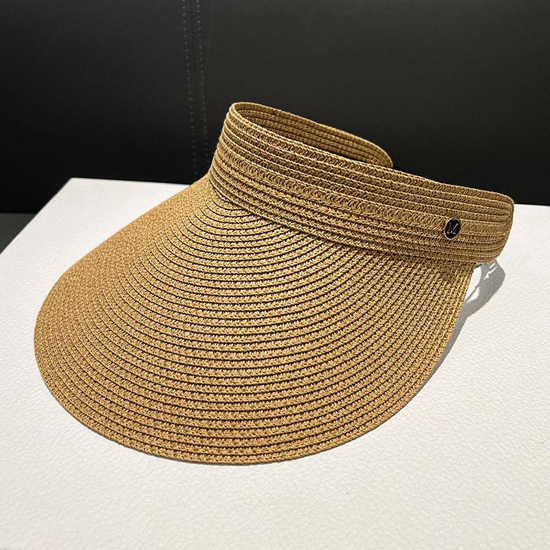 Weaving visor, empty top hat, sun protection hat, women's Sharafi sun hat, foldable hat, cool hat, UV protection