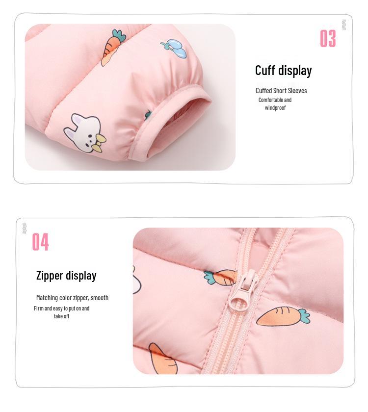 2025 Herbst/Winter Leichte Daunen-Baumwolljacke für Kinder - Jungen & Mädchen Mittlere/Kleine Jacke