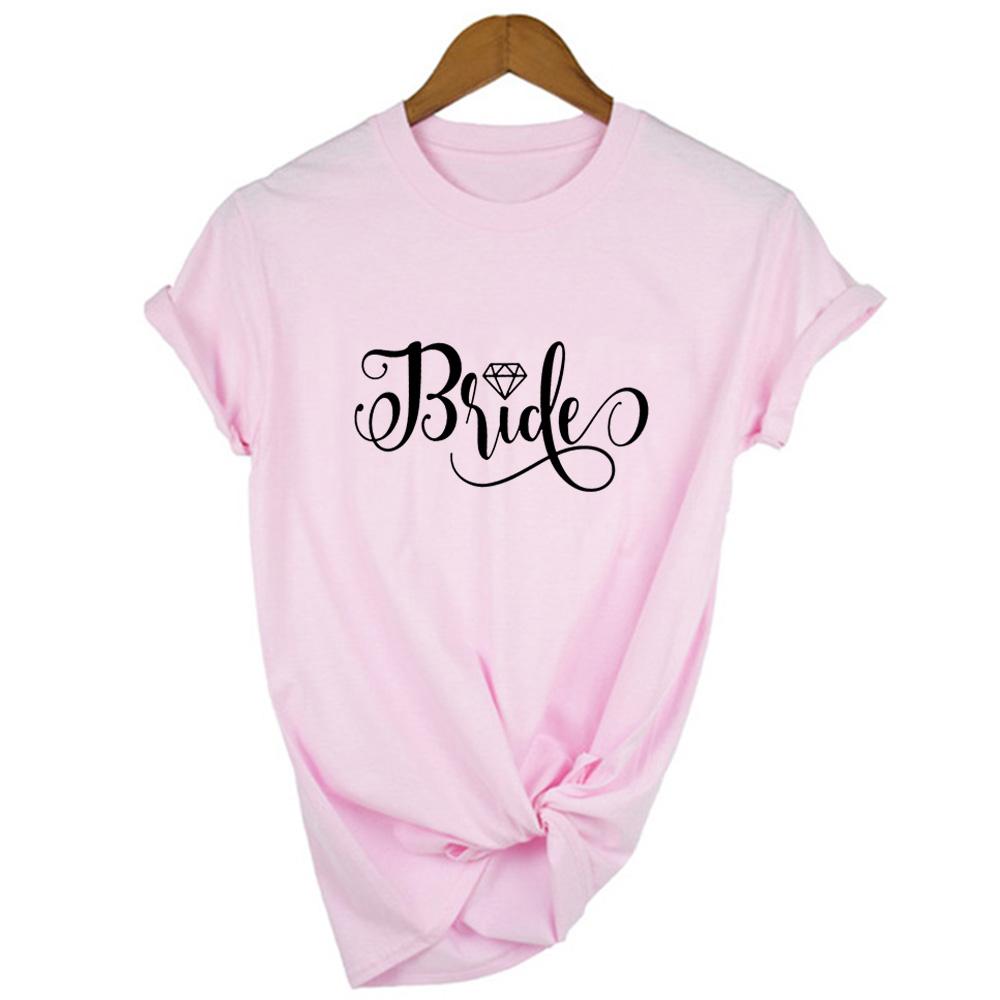 1 Stuk Bruidegom En Bruid Bruiloft Feestkleding Vrijgezellenfeest Koppel Bijpassend T-shirt Grafisch T-shirt