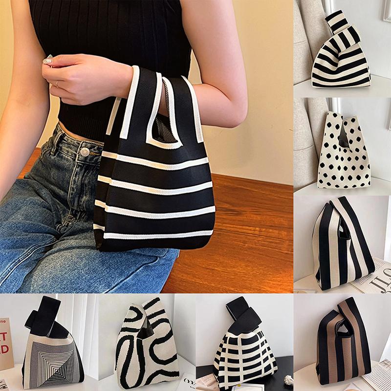 Flower knitted bag gift bag eco-friendly holiday bag happy candy bag