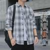 2024 Men's Casual Long Sleeve Plaid Shirt Jacket