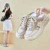 Summer New Half-tray Dad Shoes Women's Mesh Breathable Student Ins Tide Casual Shoes Platform Height Increase XW027