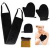 Self Tanning Mitt and Back Applicator 3 In 1 Kit with Brush, DoubleSided Full Body Coverage, Black