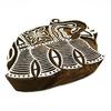 Handgeschnitzter Stempel Elefant Holzblock Kunst Blockdruck Textildruck