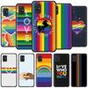 Gay Lesbian Lgbt Rainbow Pride-fodral för Samsung Galaxy A51 5G A71 A50 A21s A31 A10 A20e A41 A70 A30 A11 A40 A20s Svart TPU-skal