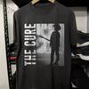 The Cure Vintage Sytle Distressed Unisex Black Cotton T-Shirt