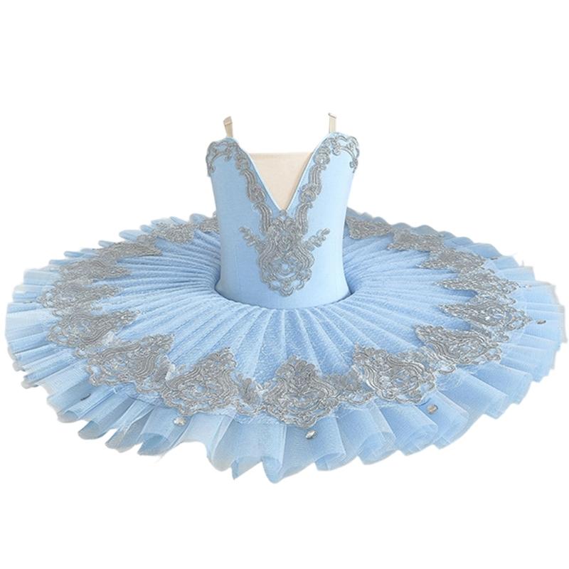 Leotardo con falda de tirantes para niña Lago del Cisne Traje de Ballet Danza Tutús Vestido de Princesa Disfraz de Bailarina para Actuaciones