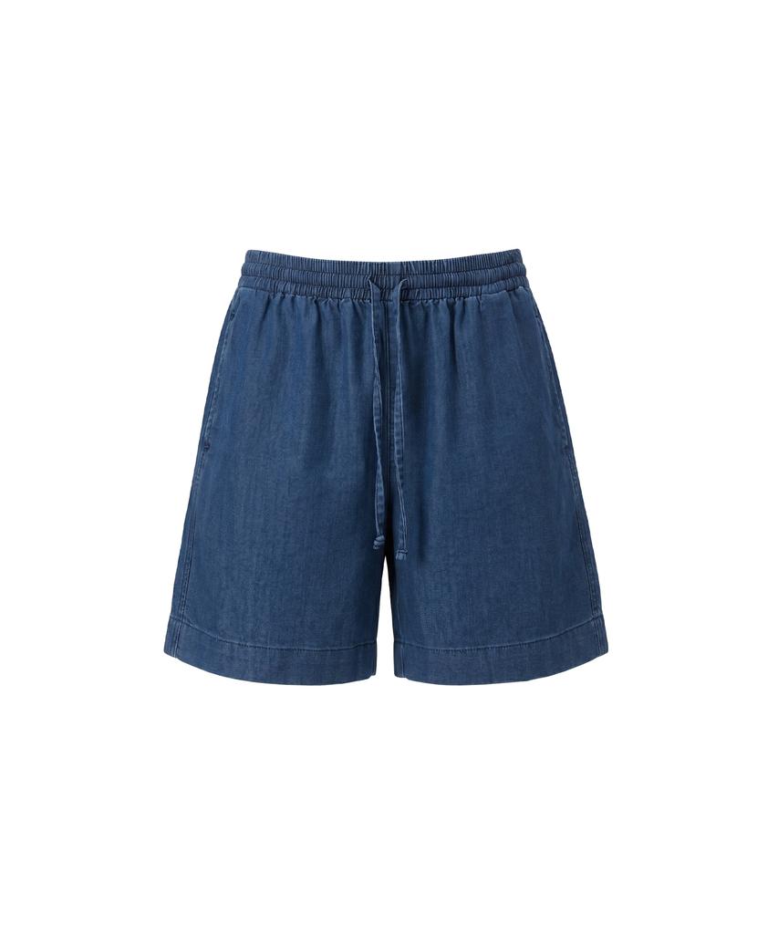 ZEROSTREET Lezero Banding Denim Shorts / Blue
