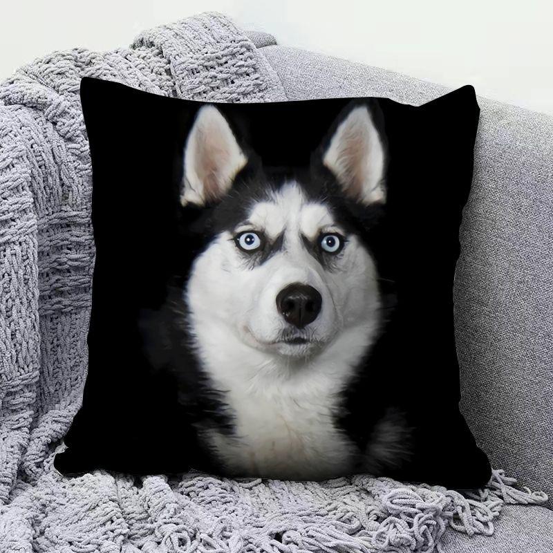 Funny Erha Pillowcase Three-dimensional Dog Head Simulation Pillow Cover Home Sofa Cushion Cover