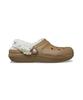 Crocs Classic Fleece Lined Clogs (Fleece Strap) - Sepia / 211396-2Ey