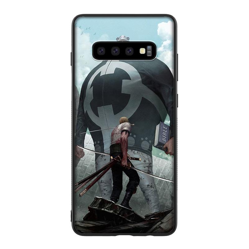 GX165 One Piece Roronoa Zoro Silicone Soft Case para Samsung S6 S7 Edge S8 S9 S10 S10E S20 Fe S21 S21s S30 Ultra Plus Lite