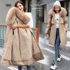 Winter Jacket Women Parka Clothes Long Coat Wool Liner Hooded Jacket Fur Collar Thick Warm Snow Wear Padded Parka