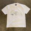 Pure Cotton Short Sleeve Tshirt 3a260g Loose Fit Unisex Retro Style Printed Round Neck Casual Top For Unisex And Unisex