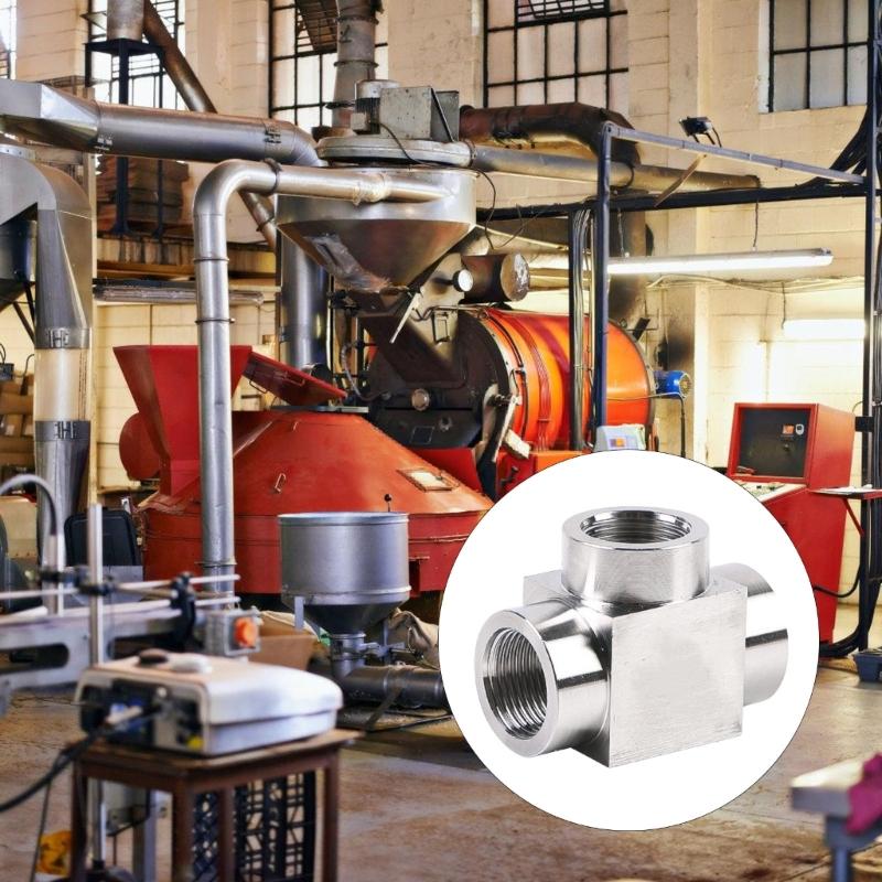 2 Stuks Hoge Druk Pijpfitting Adapter Vervanging Roestvrij Staal T-Type T-stukken Connector voor Thuis Industrieel Gebruik