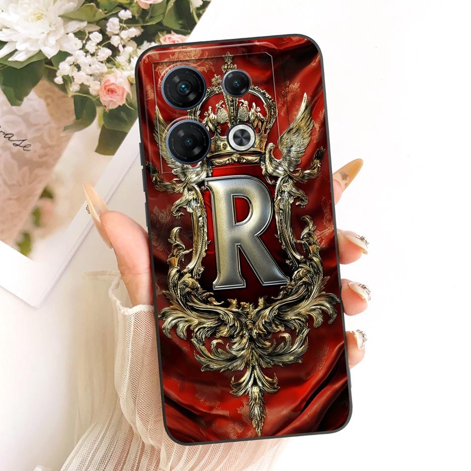 For Infinix GT 10 Pro 5G Case X6739 Cool Crown Letters Cover Soft Silicone Phone Case For Infinix GT 10 Pro GT10Pro Fundas Coque