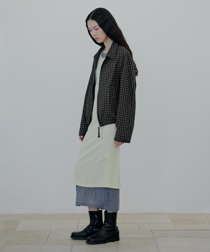 Nuakle Check Blouson_Black