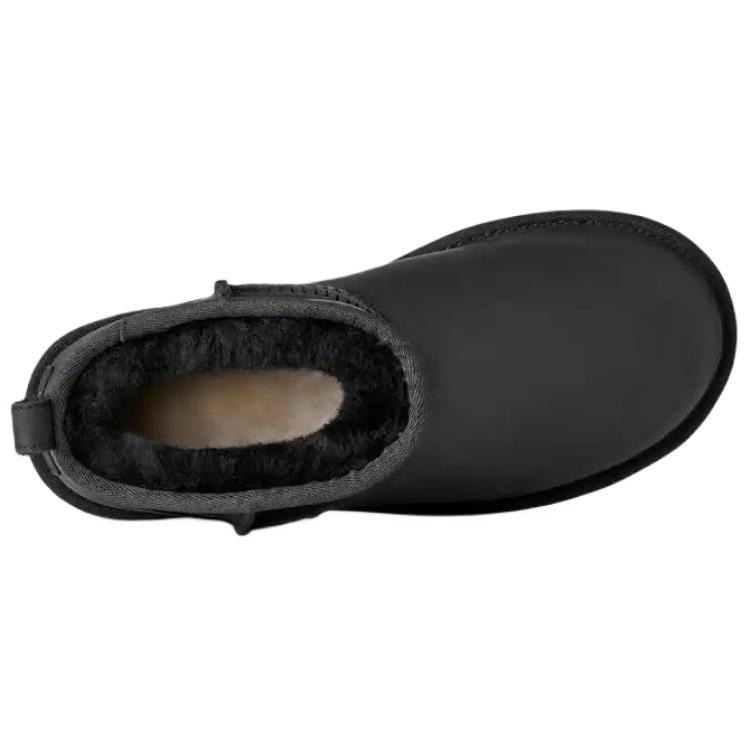 UGG CLASSIC ULTRA MINI Thermal Snow Boots Women's Black Sneakers 1174210-BLK